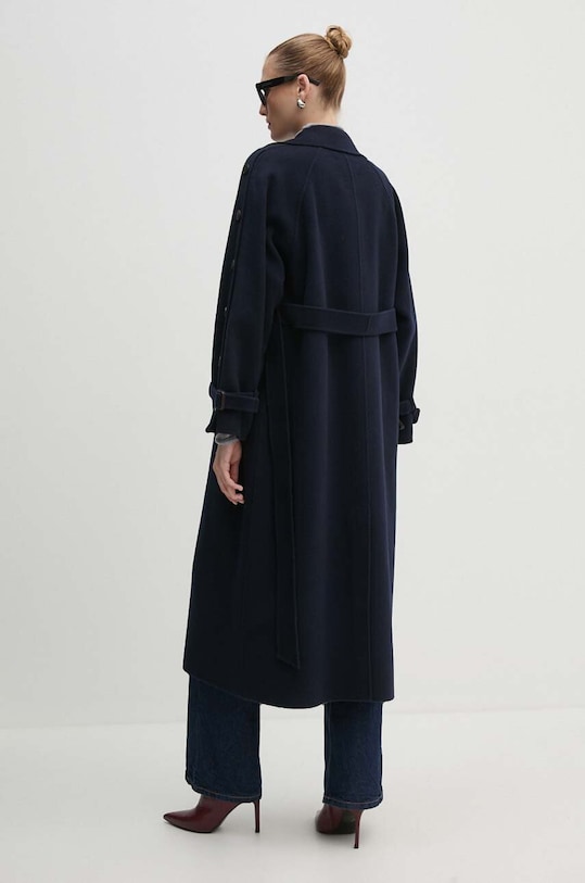 Odjeća Vuneni kaput Weekend Max Mara 2425016021600 mornarsko plava