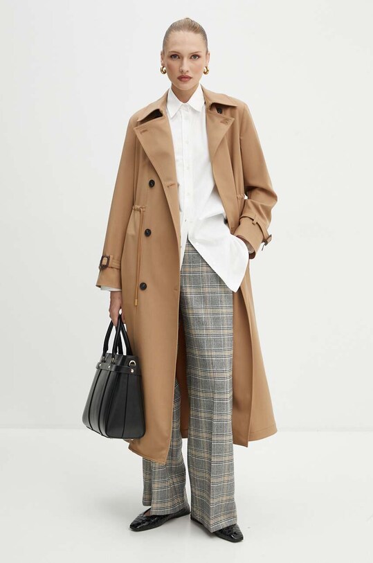 Baloner s dodatkom vune Weekend Max Mara 2425026021600 smeđa AW24