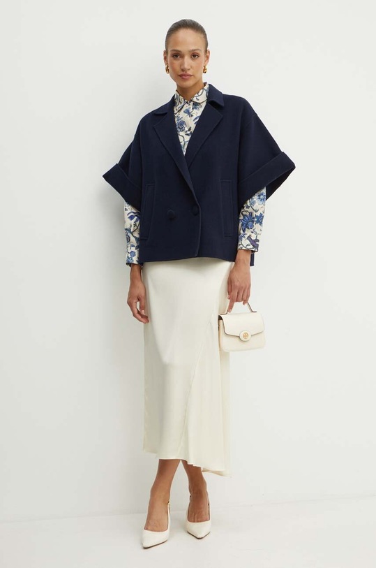 Weekend Max Mara geaca de lana 2425086011600 bleumarin AW24