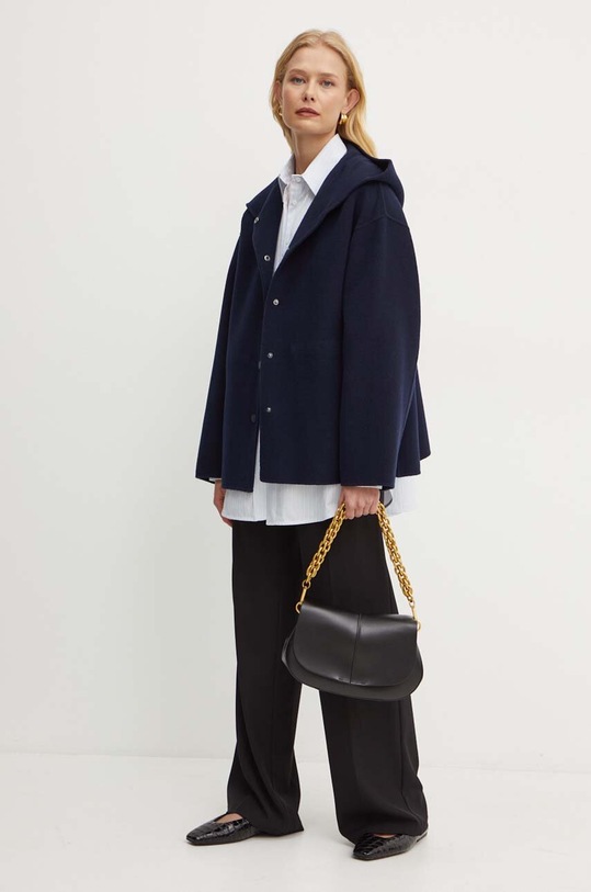 Weekend Max Mara geaca de lana 2425086021600 bleumarin AW24