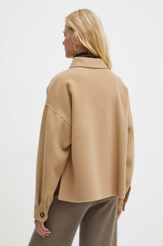 Одежда Шерстяная куртка-бомбер Weekend Max Mara 2425086041600 бежевый