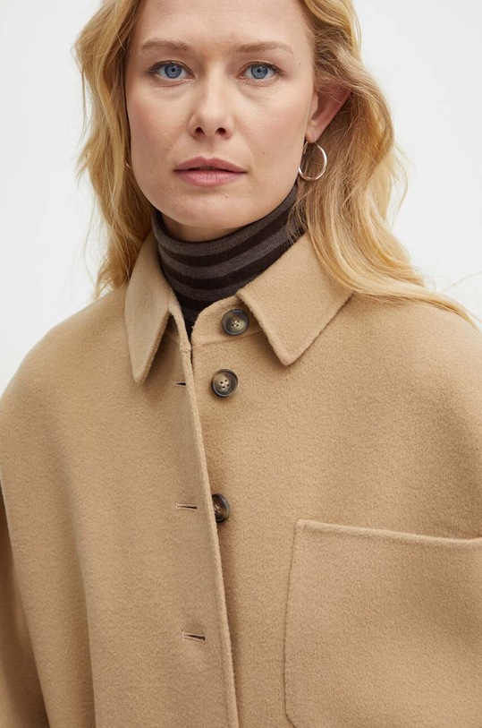 Шерстяная куртка-бомбер Weekend Max Mara бежевый 2425086041600