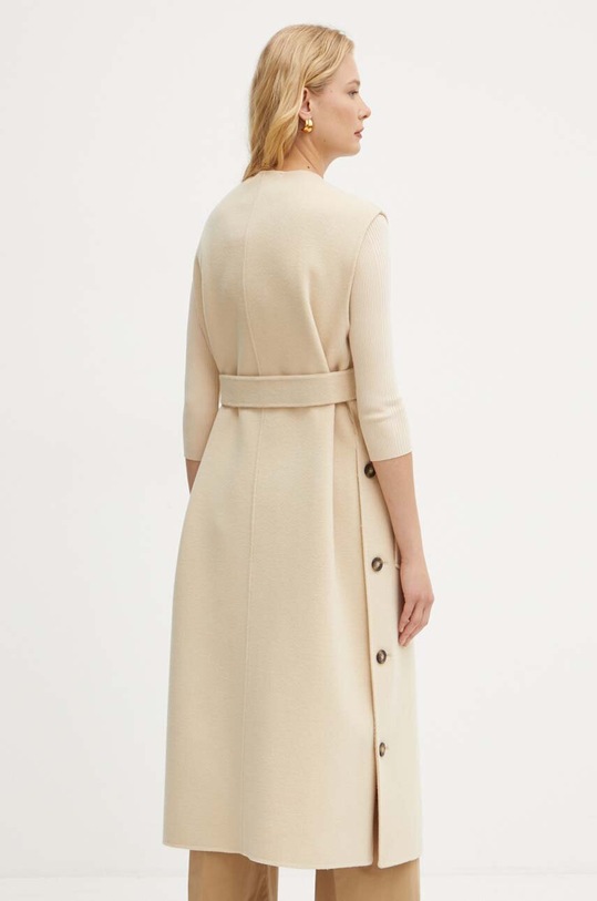 Odzież Weekend Max Mara bezrękawnik wełniany 2425276011600 beżowy