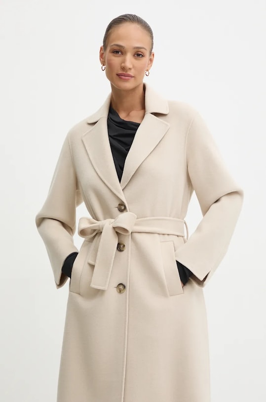 Vlněný kabát Pinko béžová 103819.Y27P