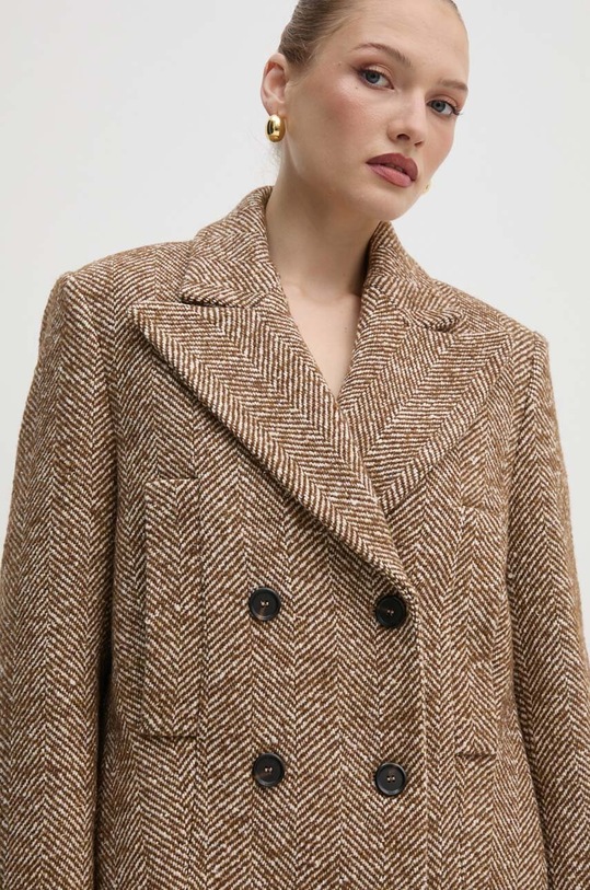 Pinko kurtka z domieszką wełny 104118.A245 brązowy