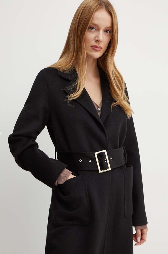 Marciano Guess palton de lana CLARA negru 4YGL11.7125A