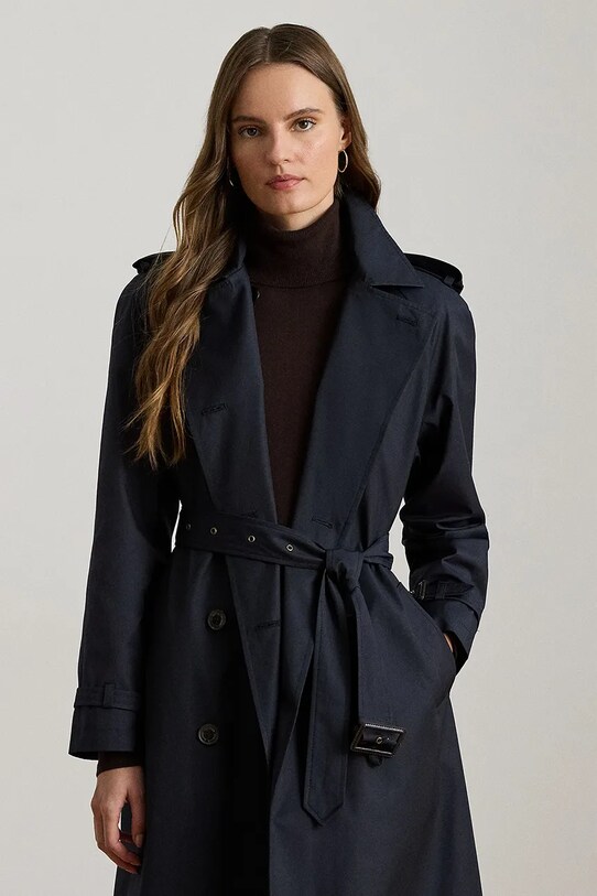 Oblečení Trench kabát Lauren Ralph Lauren 297951259 námořnická modř