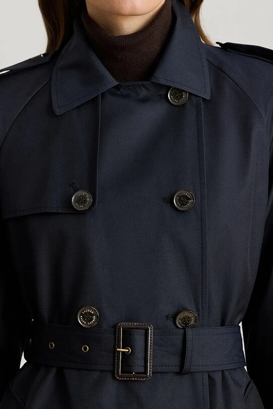 Trench kabát Lauren Ralph Lauren 297951259 námořnická modř