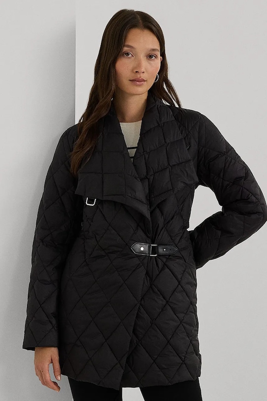 Bunda Lauren Ralph Lauren jemné zateplenie čierna 297951280