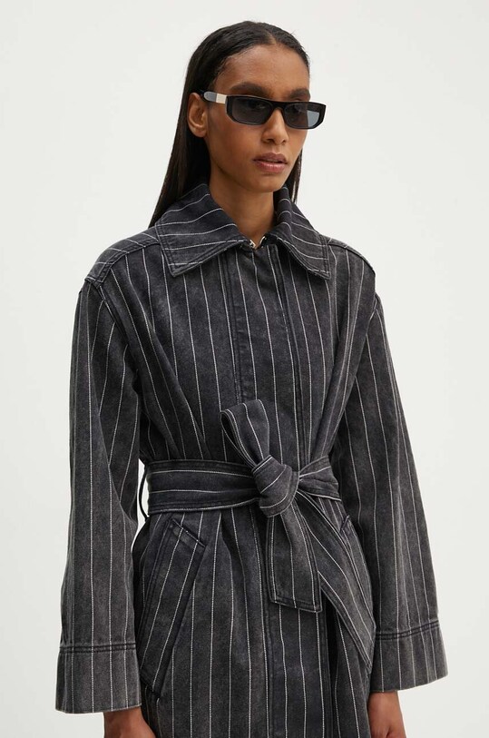 Джинсовый плащ Day Birger et Mikkelsen Hobbes - Denim Stripes DAY65243251 чёрный