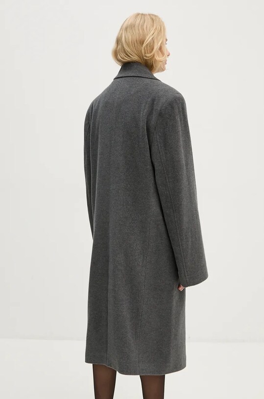 Одяг Вовняне пальто Remain Heavy Wool Long Coat 501889514 сірий