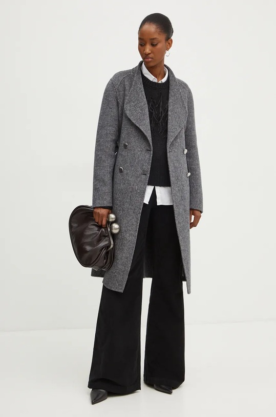 Liu Jo cappotto in lana WF4060.T4627 grigio AW24