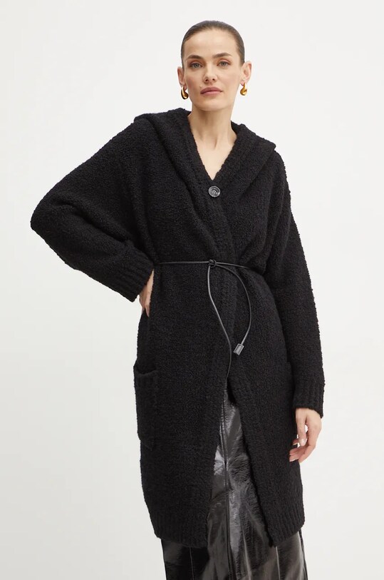 Liu Jo cardigan din amestec de lana WF4520.MA26O negru AW24