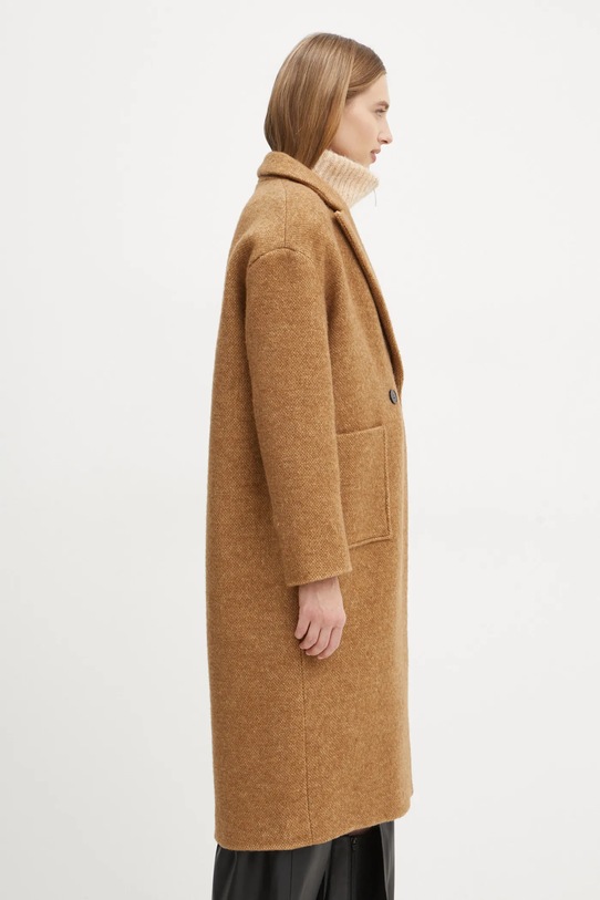 Вовняне пальто BA&SH коричневий 1H24TAO