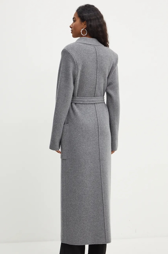 Odjeća Vuneni kaput Elisabetta Franchi CK16S46E2 siva