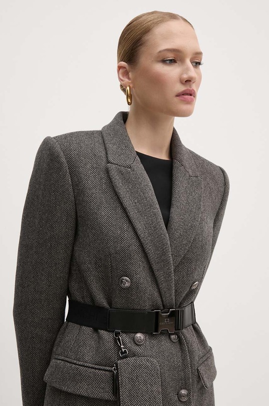 Elisabetta Franchi cappotto CP00246E2 grigio