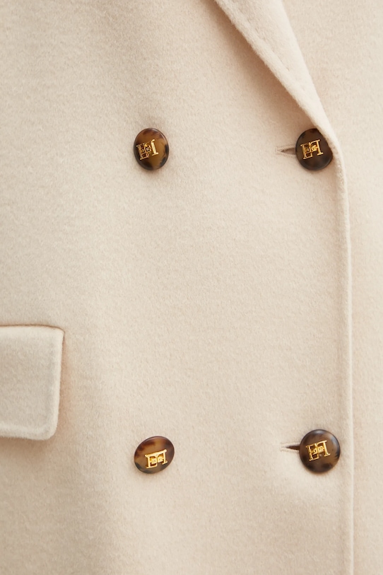 Elisabetta Franchi palton de lana CP55D46E2 bej