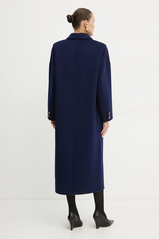 Одяг Вовняне пальто Elisabetta Franchi CP55D46E2 темно-синій