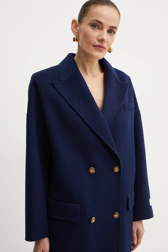 Вовняне пальто Elisabetta Franchi CP55D46E2