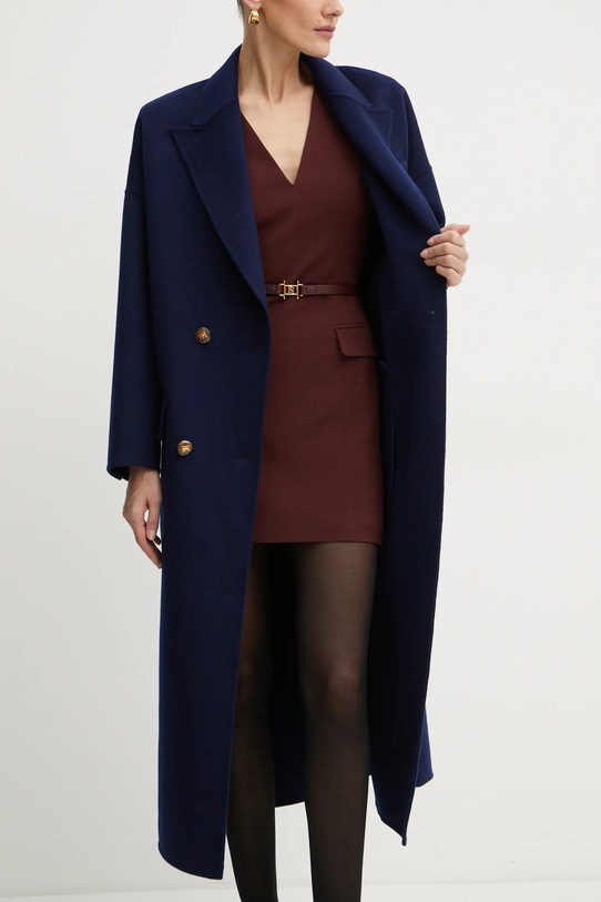 Вовняне пальто Elisabetta Franchi CP55D46E2