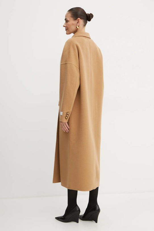 Odjeća Vuneni kaput Elisabetta Franchi CP55D46E2 bež