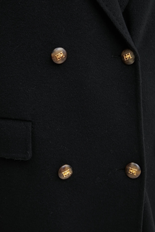 Elisabetta Franchi cappotto in lana CP55D46E2 nero