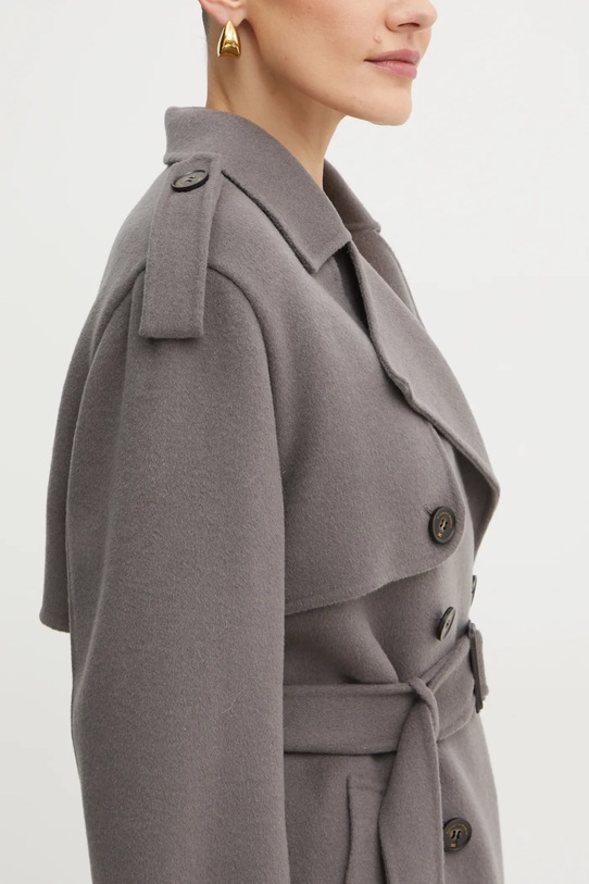 Vlněný kabát Elisabetta Franchi CP57D46E2