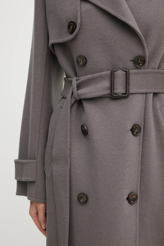 Vlněný kabát Elisabetta Franchi CP57D46E2