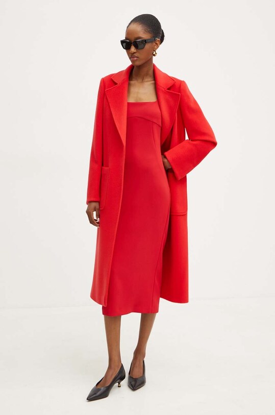 Vlněný kabát MAX&Co. 2428016024200 červená AW24