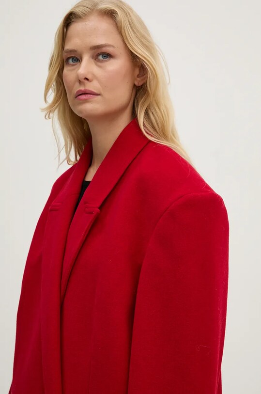 Παλτό από μείγμα μαλλιού Herskind Drew κόκκινο 5381158