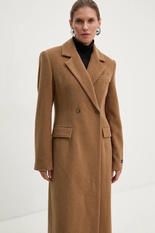 Μάλλινο παλτό Herskind Ultra 5379816 μπεζ AW24