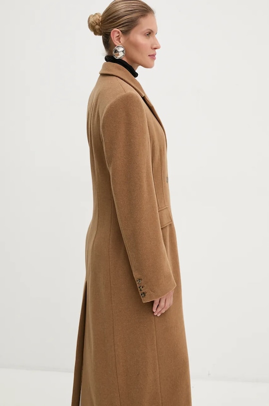 Μάλλινο παλτό Herskind Ultra μπεζ 5379816