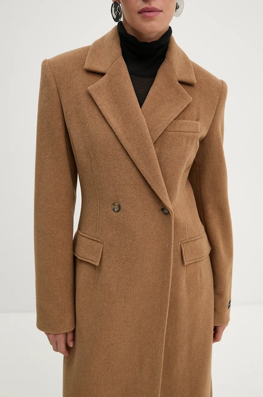 Μάλλινο παλτό Herskind Ultra 5379816 μπεζ