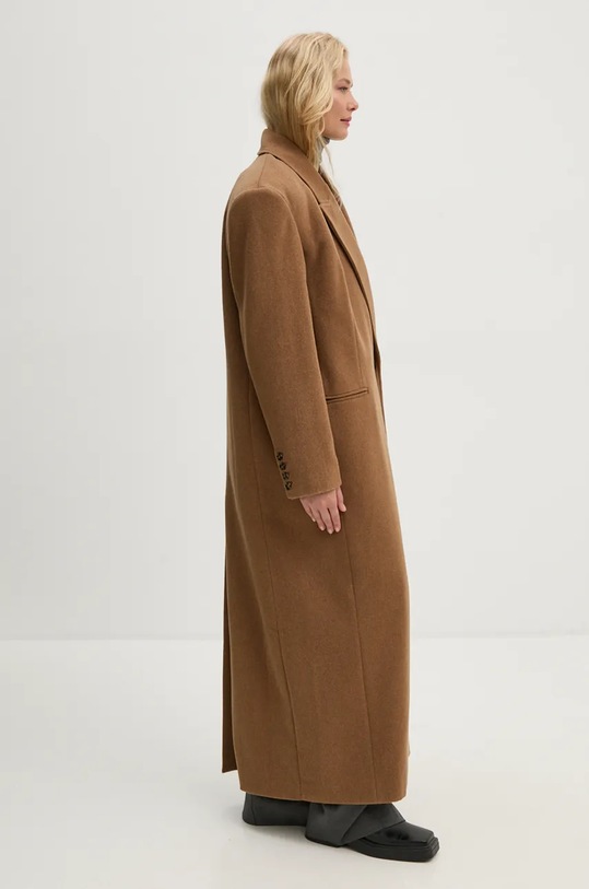 Vlněný kabát Herskind Drew béžová 5381816