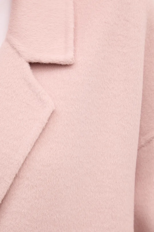 Вовняне пальто United Colors of Benetton рожевий 28F7DN06B