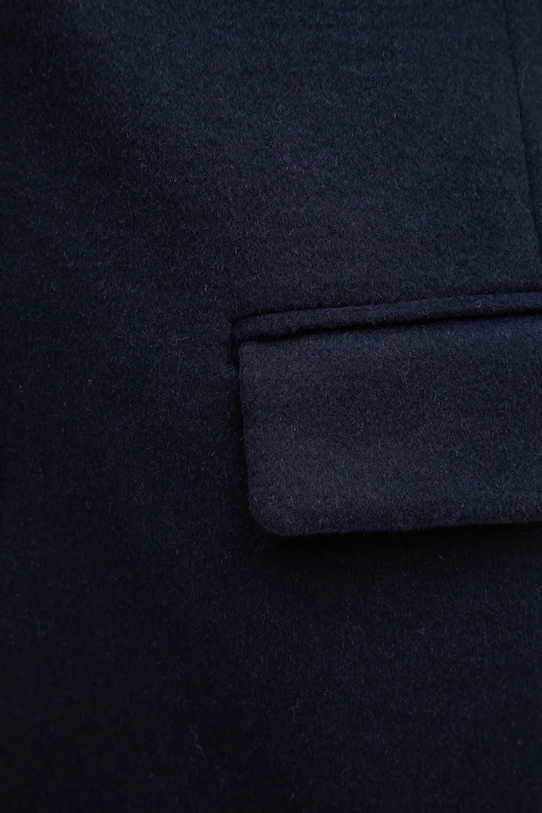 Вълнено палто United Colors of Benetton 2U62DN062 тъмносин