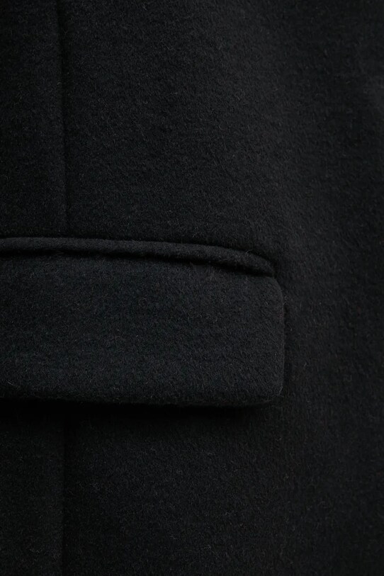 United Colors of Benetton płaszcz wełniany 2U62DN062 czarny