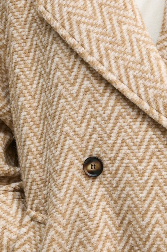 United Colors of Benetton płaszcz 2JCHDN06D beżowy