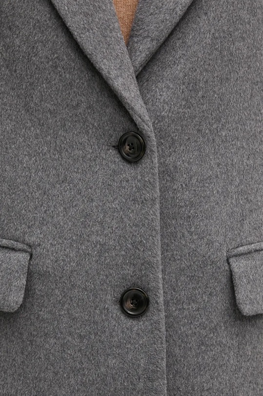 United Colors of Benetton płaszcz z domieszką wełny szary 28HFDN069