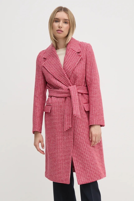 Oblečenie Kabát s prímesou vlny United Colors of Benetton 2TWADN066 červená