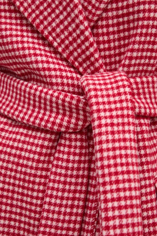 Kabát s prímesou vlny United Colors of Benetton 2TWADN066 červená