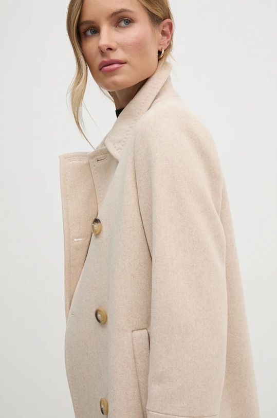 Vuneni kaput United Colors of Benetton bež 2O9VDN064