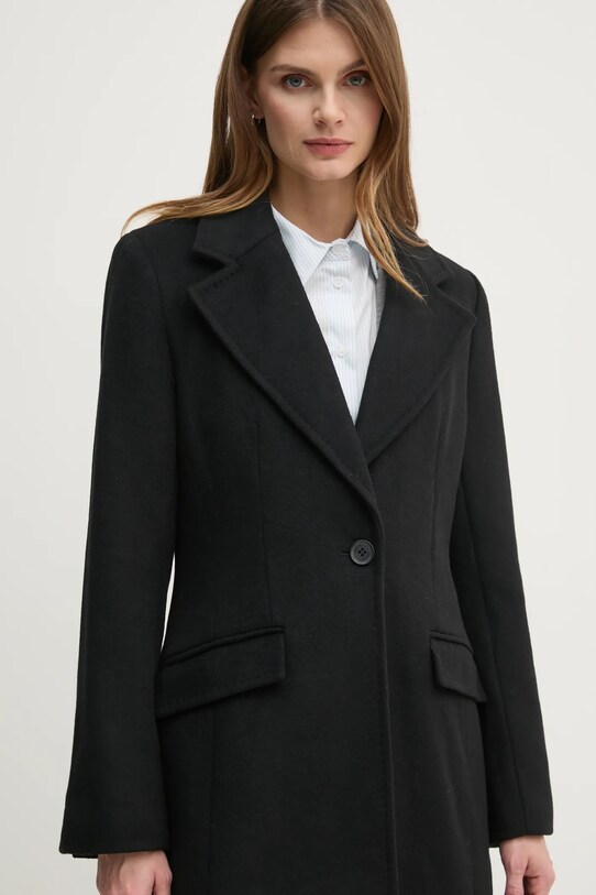 Dkny palton negru DLEMWN51