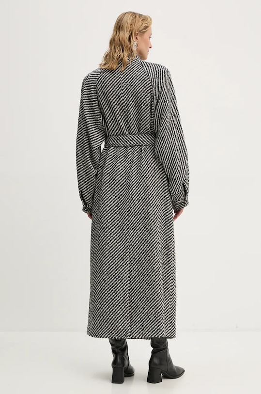 Ruházat Gestuz kabát gyapjú keverékből 10909195 fekete