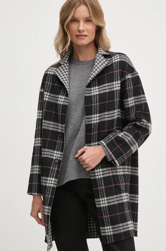 Vlnený kabát United Colors of Benetton 20YHDN07B sivá AW24