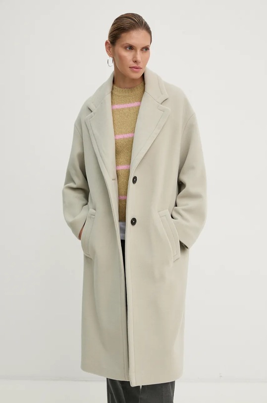 Вовняне пальто Drykorn бежевий 85319.120012