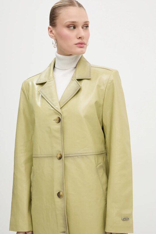 Résumé palton de piele CynthiaRS verde 222881243