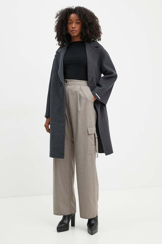 Marella cappotto in lana 2423016011200 grigio AW24