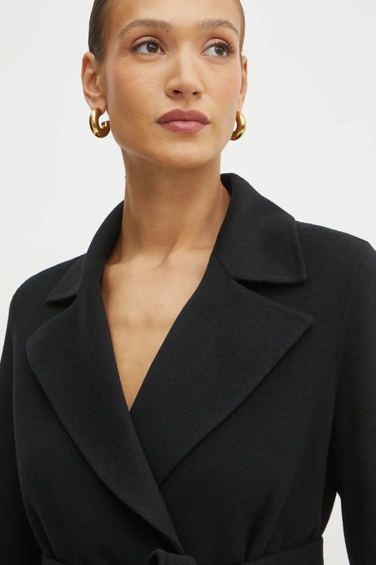 Vlněný kabát Marella 2423016031200 černá