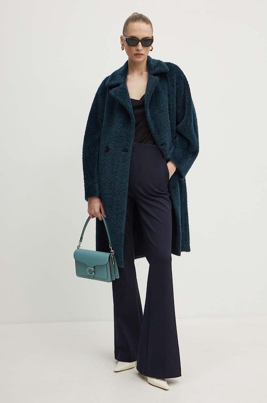 Marella płaszcz wełniany 2423016061200 zielony AW24